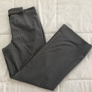 Antonio Melani checkered patterned gray work pants